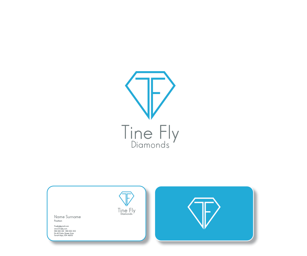 Logo Design by Nik_Studio_Geo for Tine Fly Diamonds | Design #12330716