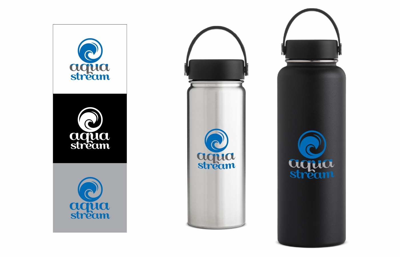 Logo Design by A t t i l a for Aqua.Stream | Design #12366423