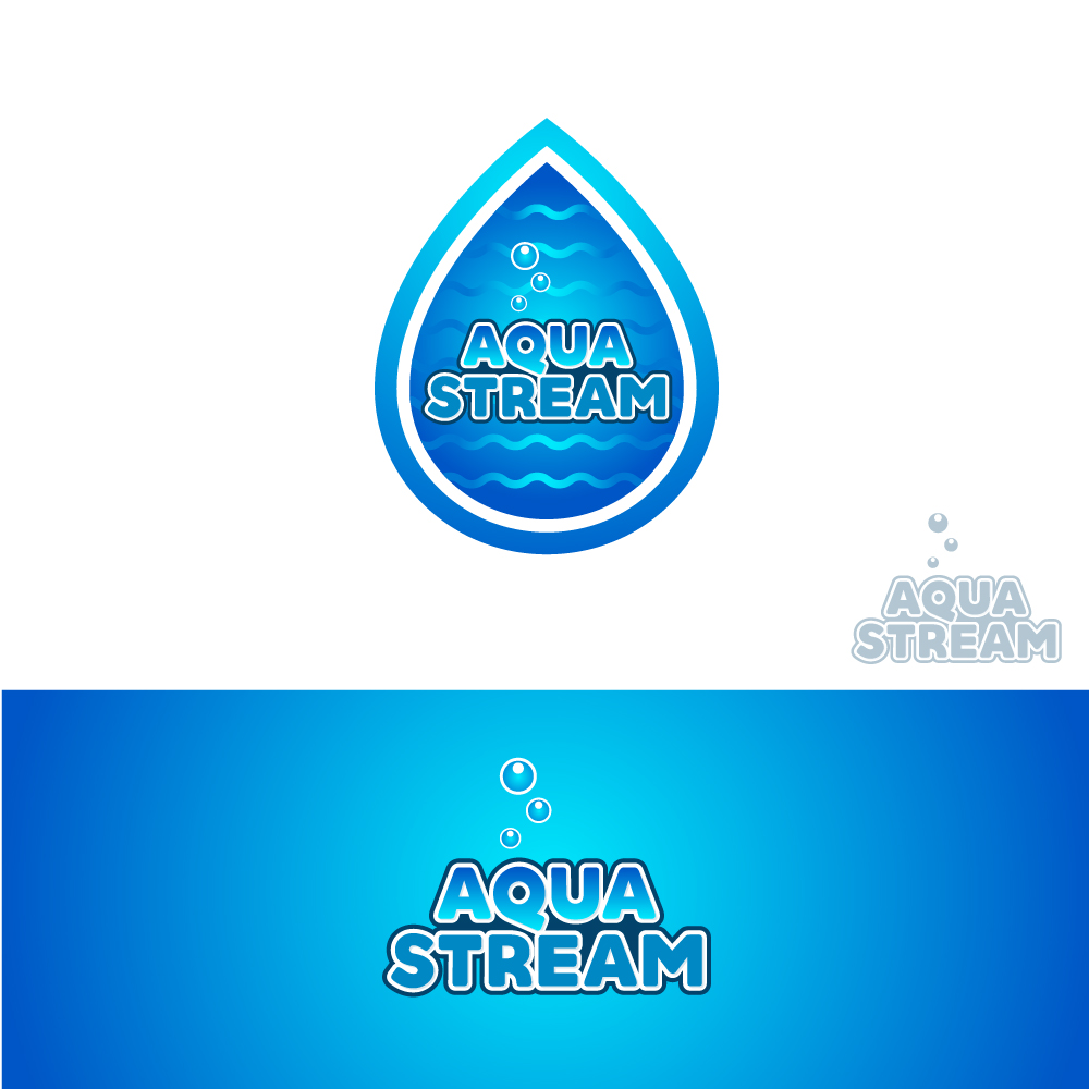 Logo Design by @vorbys for Aqua.Stream | Design #12405457