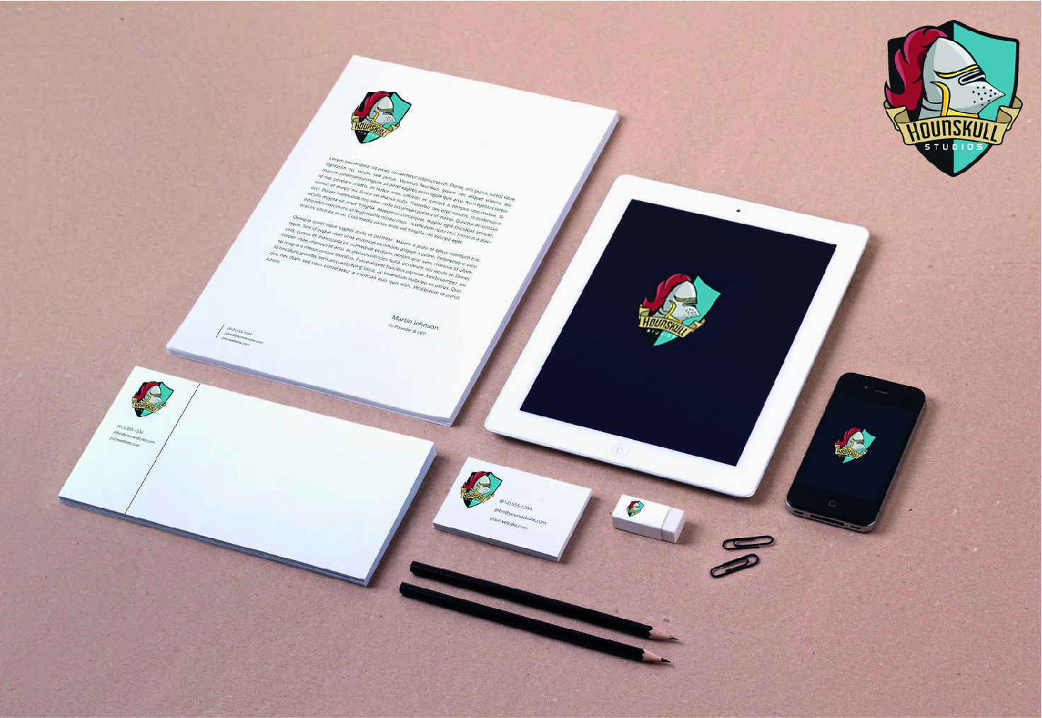 Logo Design by gennari.gu for Hounskull Studios | Design #12333467