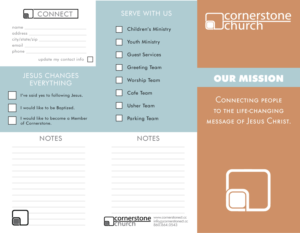 Stationery Design by M.Pirs for Cornerstone Church | Design: #12356810