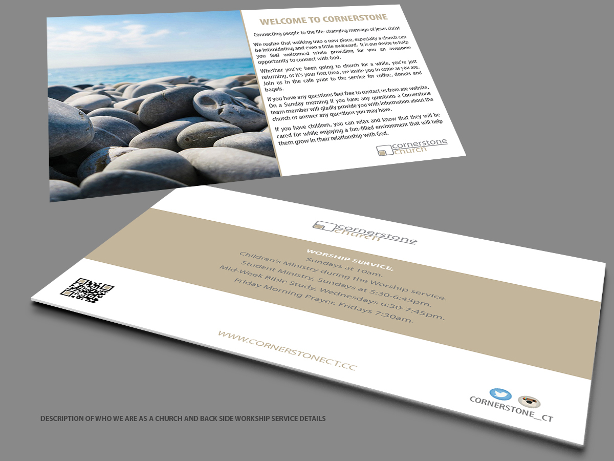 Stationery Design by Selda for Cornerstone Church | Design #12346103