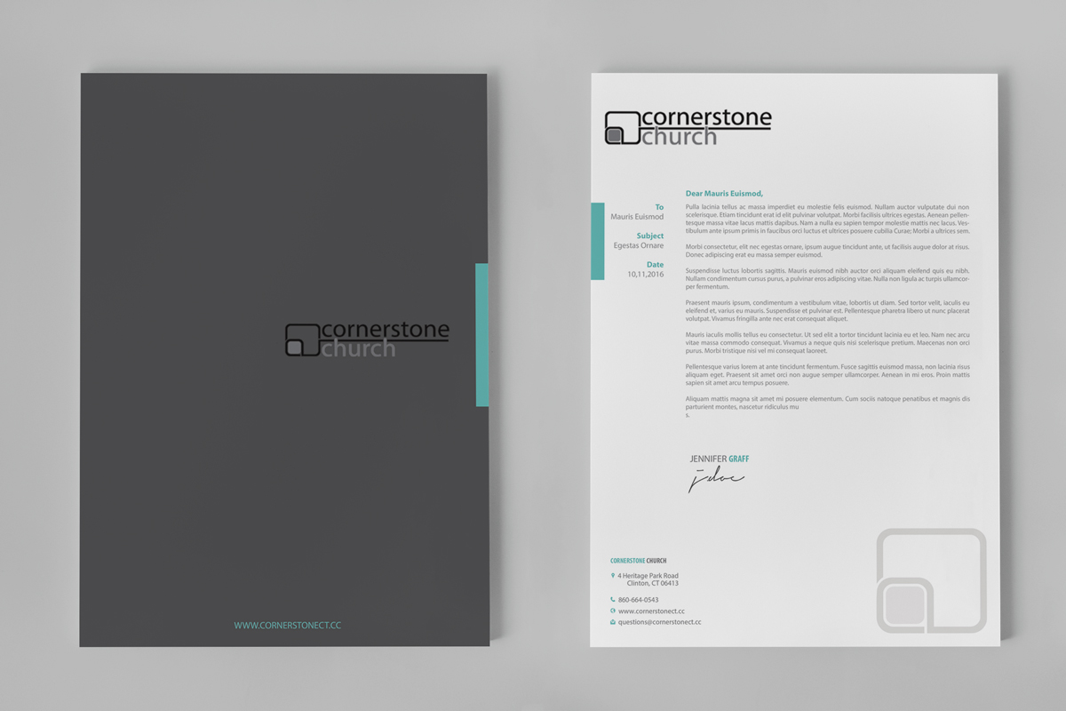 Stationery Design by Selda for Cornerstone Church | Design #12376559