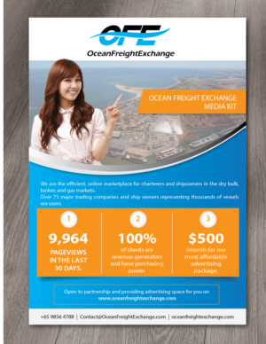 Advertisement flyer (editable) and market report template in same style | Flyer Design by alex989