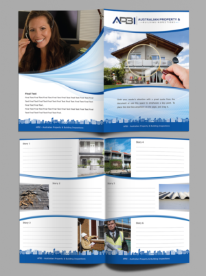 Recruitment flyer for Building Inspectors | 4 page A4 color brochure | Diseño de Flyer por falcon.wings