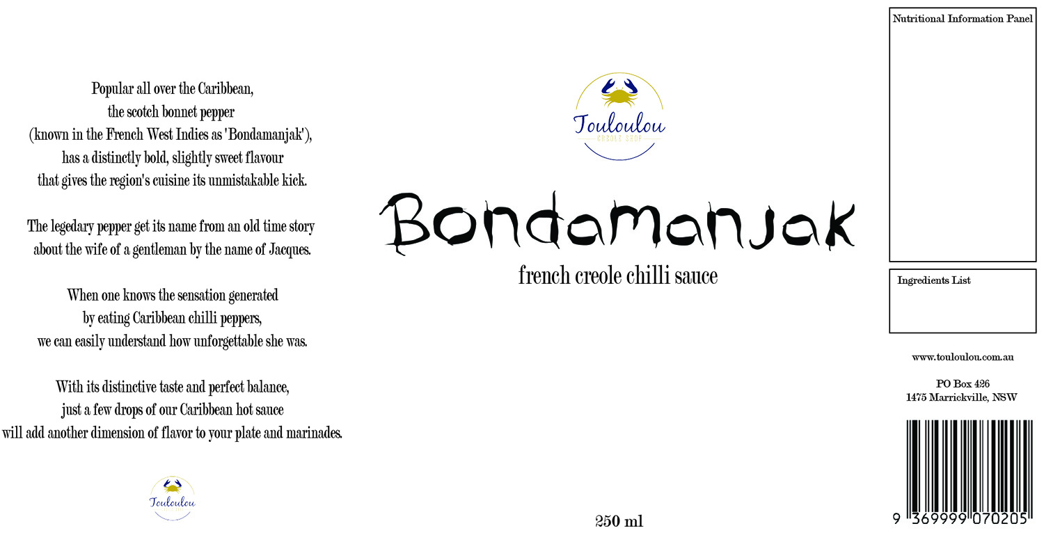 Label Design by daymj2 for Touloulou creole shop | Design #12477782