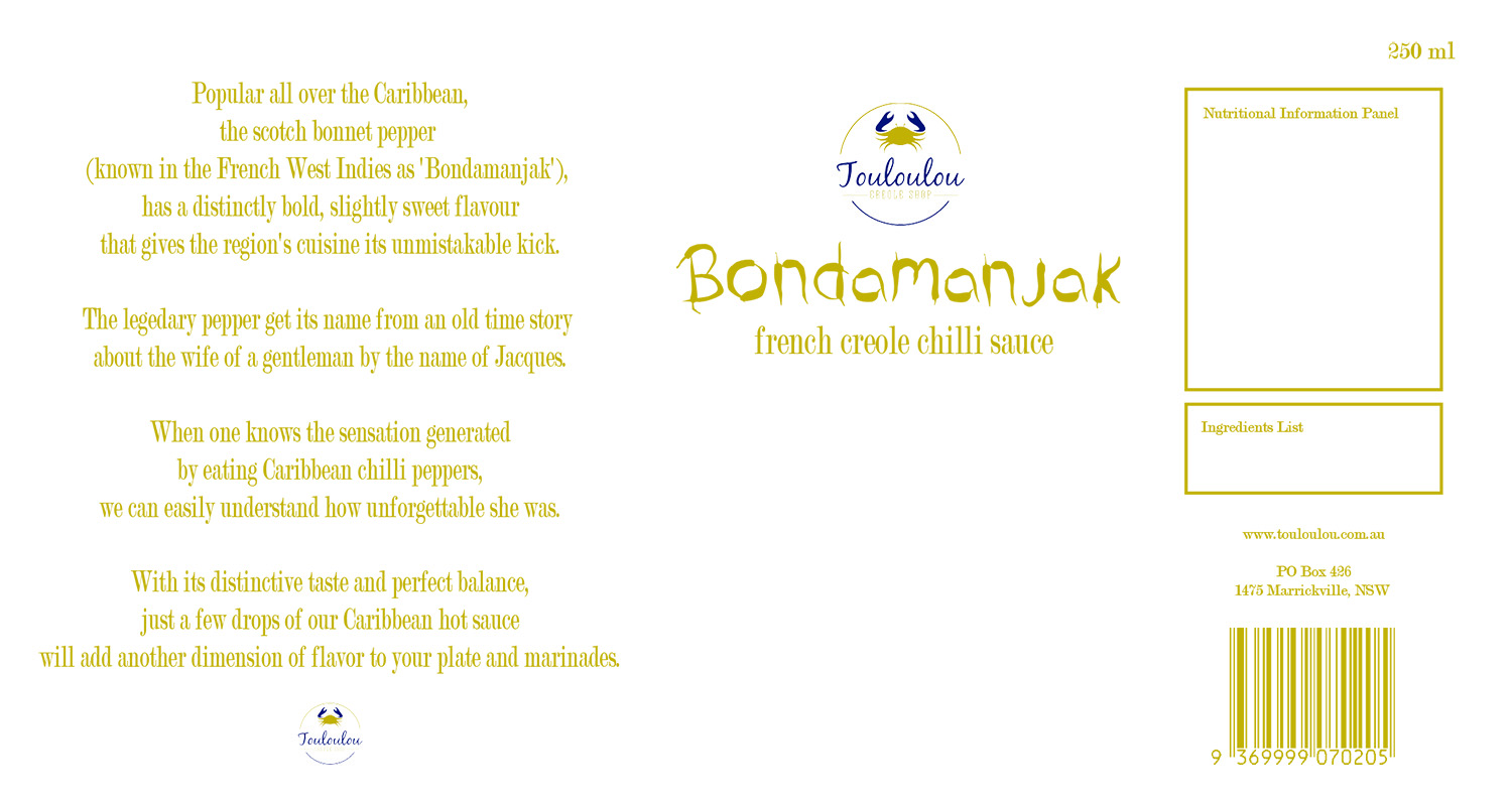 Label Design by daymj2 for Touloulou creole shop | Design #12478221