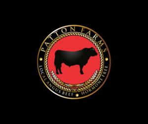 Patton Farms local angus beef, Hormone Free | Logo Design by maxnik