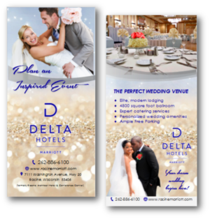 Wedding flyer and rack card for Hotel in Wisconsin | Diseño de Flyer por citygirl17