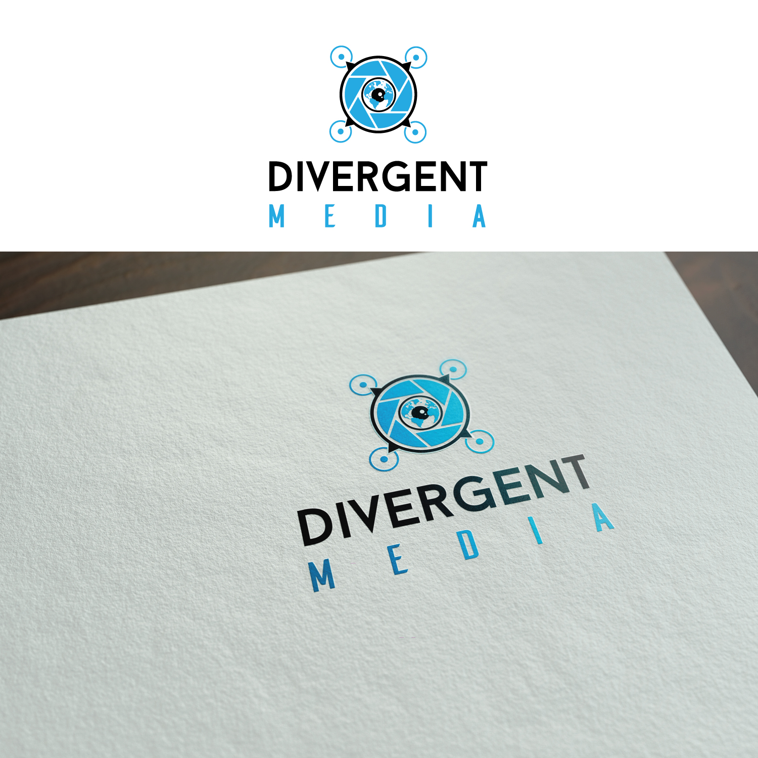 Logo Design by NightDesigns for Divergent Media Corp. | Design #12464691
