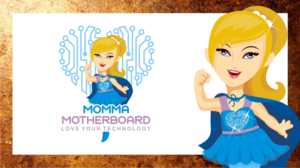 Momma Motherboard  Love Your Technology | Logo Design by RINIDEH