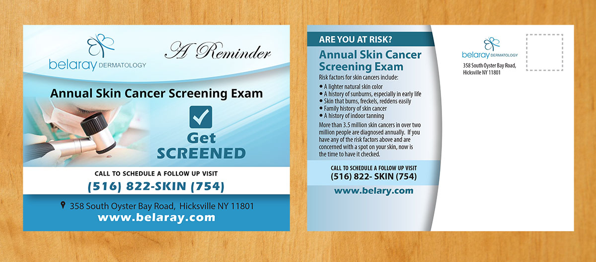 Diseño de Postal por Venus L. Penaflor para Belaray Dermatology | Diseño #12345161