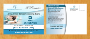 Design de Carte Postale par Venus L. Penaflor pour Belaray Dermatology | Design #12345161