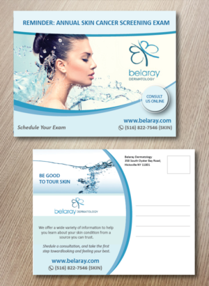 Diseño de Postal por alex989 para Belaray Dermatology | Diseño: #12344295