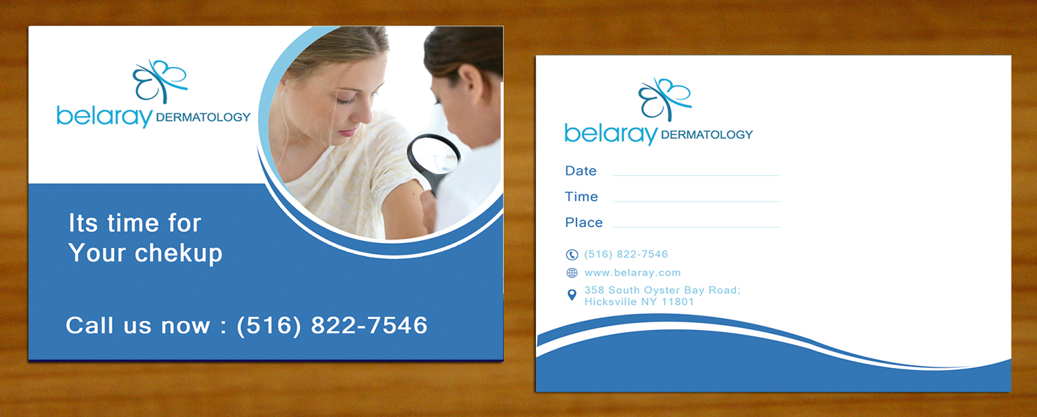 Design de Carte Postale par EWS Webs pour Belaray Dermatology | Design #12435139