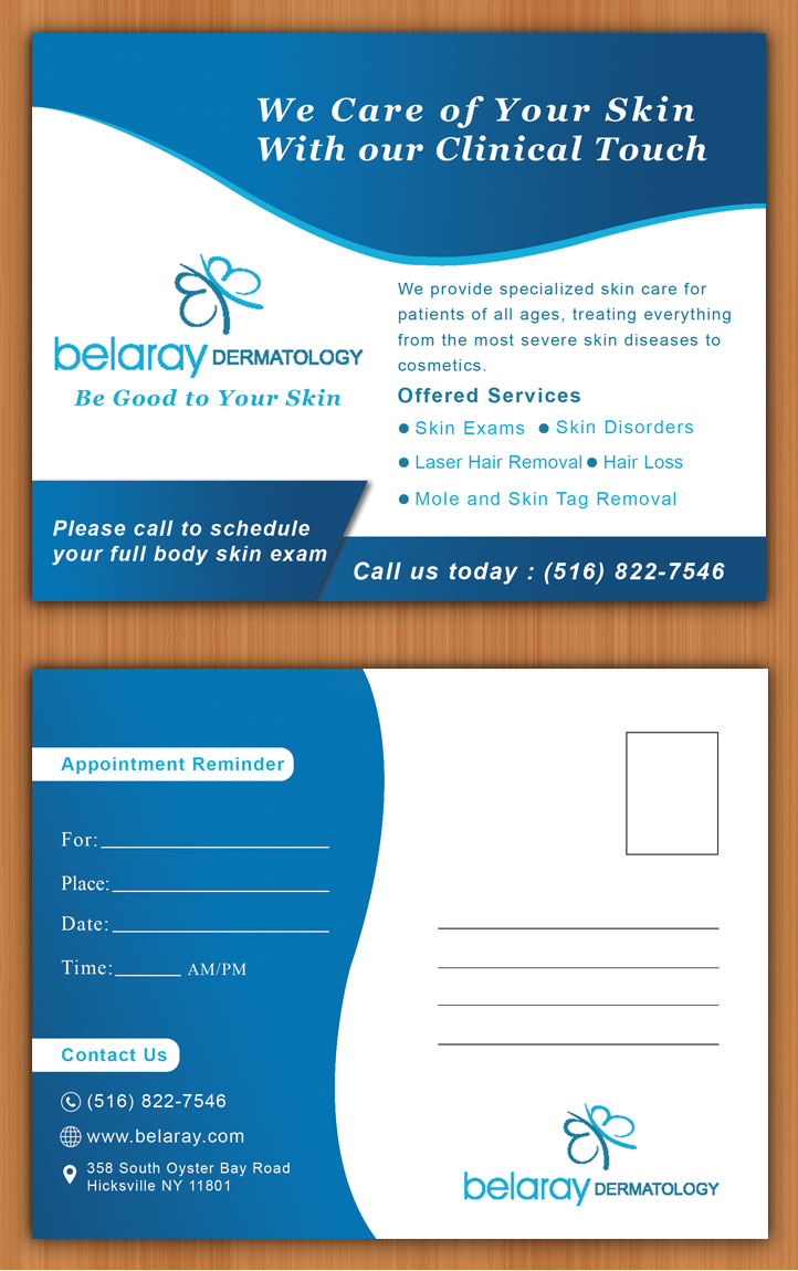 Diseño de Postal por EWS Webs para Belaray Dermatology | Diseño #12452367