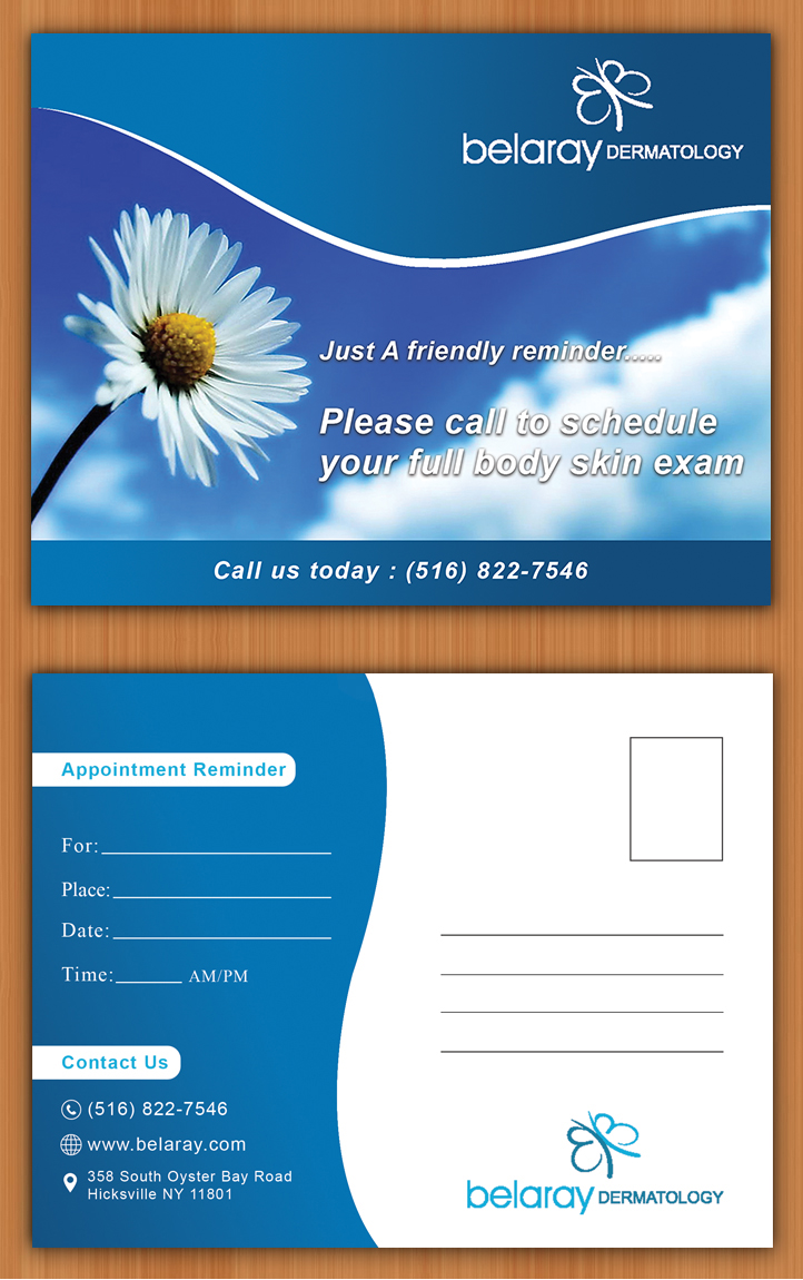 Postcard Design by EWS Webs for Belaray Dermatology | Design #12480507