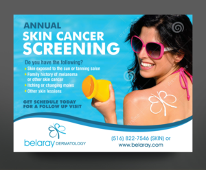 Diseño de Postal por rkailas para Belaray Dermatology | Diseño: #12380145