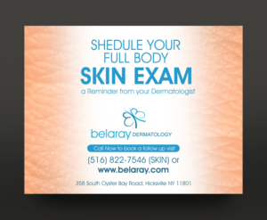 Diseño de Postal por rkailas para Belaray Dermatology | Diseño: #12450570