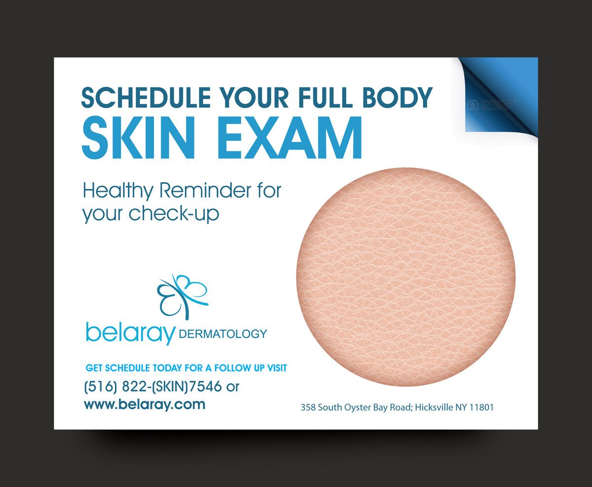 Postkarten-Design von rkailas für Belaray Dermatology | Design #12450947