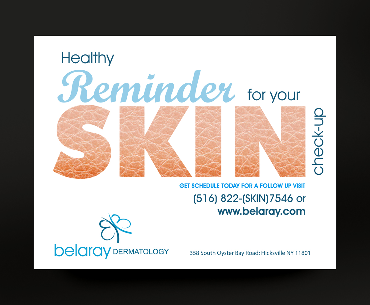 Postcard Design by rkailas for Belaray Dermatology | Design #12451061
