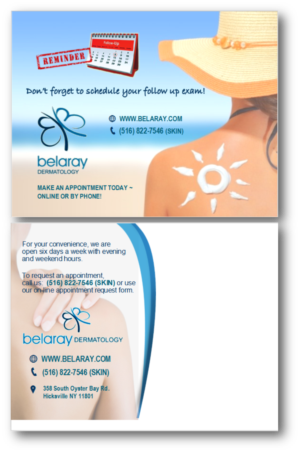 Diseño de Postal por citygirl17 para Belaray Dermatology | Diseño: #12338689