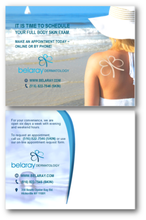 Diseño de Postal por citygirl17 para Belaray Dermatology | Diseño: #12414194