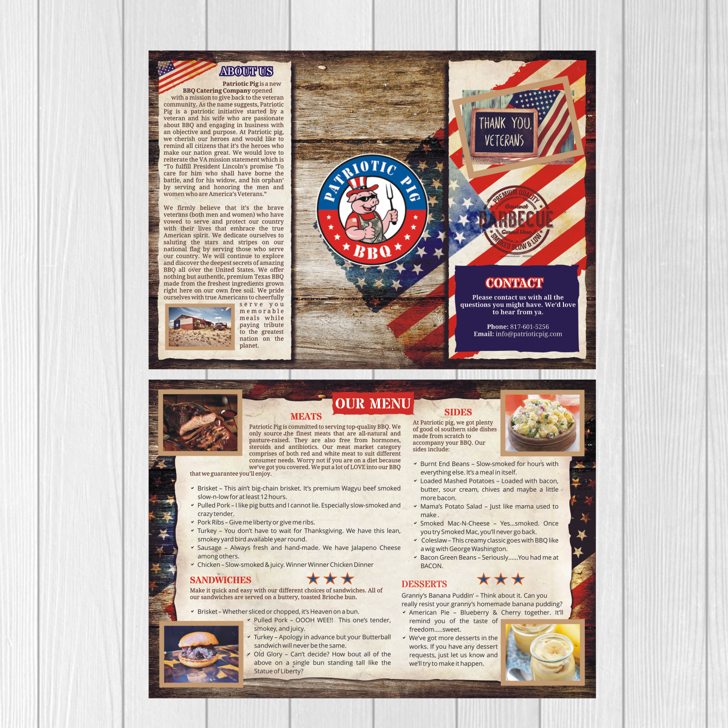 Flyer-Design von 3-ikE für Patriotic Pig | Design #12360124