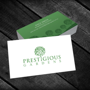 prestigious gardens simple classy business card design | Business Card Design by Creative Jiniya