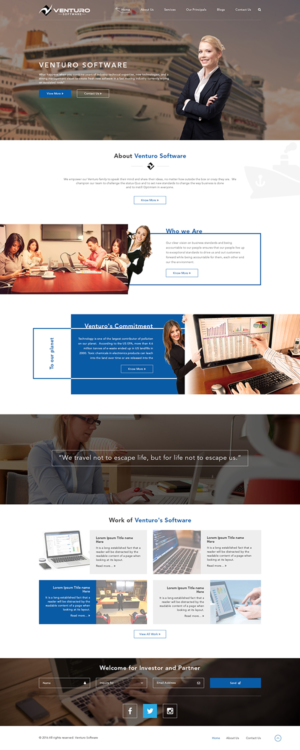modern design for software startup | Web Design par Ved Web Services