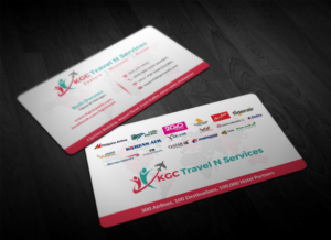 Business Card Design by Pointless Pixels India for KGC TRAVEL N SERVICES | Design: #12347699