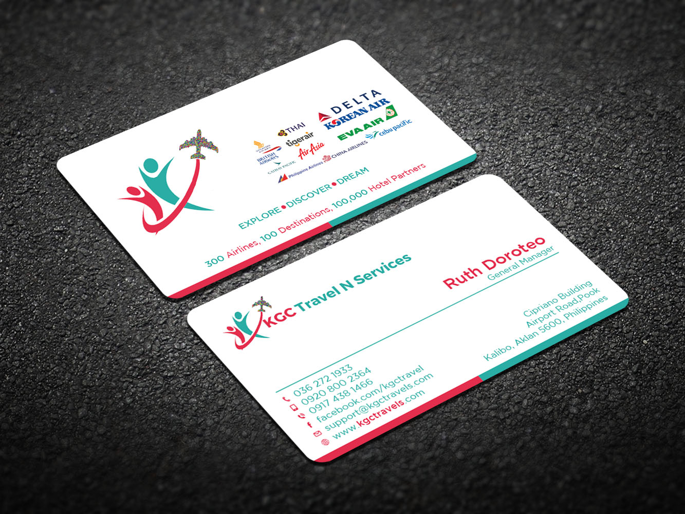 Business Card Design by Verified artistry (Design garden) for KGC TRAVEL N SERVICES | Design #12363073
