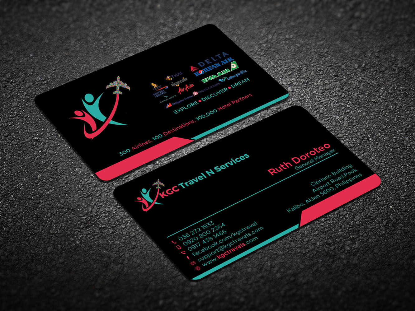 Business Card Design by Verified artistry (Design garden) for KGC TRAVEL N SERVICES | Design #12363079