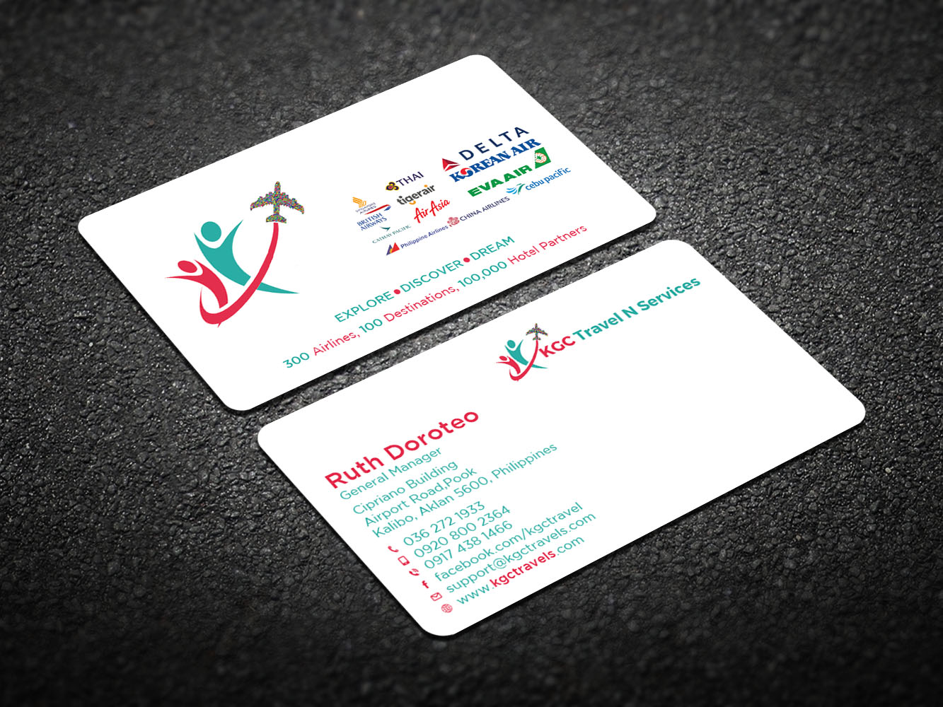 Business Card Design by Verified artistry (Design garden) for KGC TRAVEL N SERVICES | Design #12363080