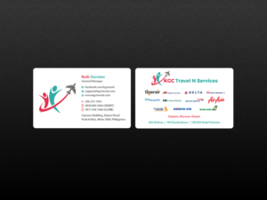 Business Card Design by Creations Box 2015 for KGC TRAVEL N SERVICES | Design: #12354019