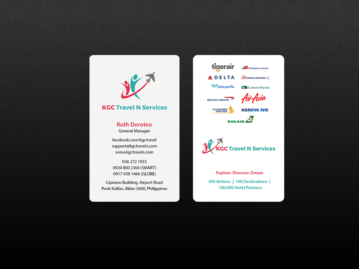 Design de Carte de Visite par Creations Box 2015 pour KGC TRAVEL N SERVICES | Design #12354022