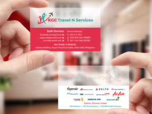 Business Card Design by Creations Box 2015 for KGC TRAVEL N SERVICES | Design: #12354025