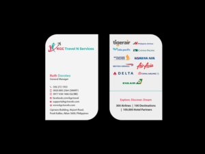 Business Card Design by Creations Box 2015 for KGC TRAVEL N SERVICES | Design: #12354029
