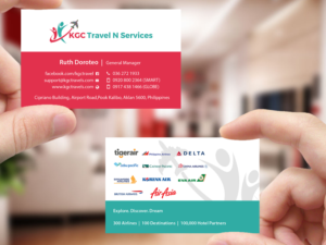 Business Card Design by Creations Box 2015 for KGC TRAVEL N SERVICES | Design: #12354031