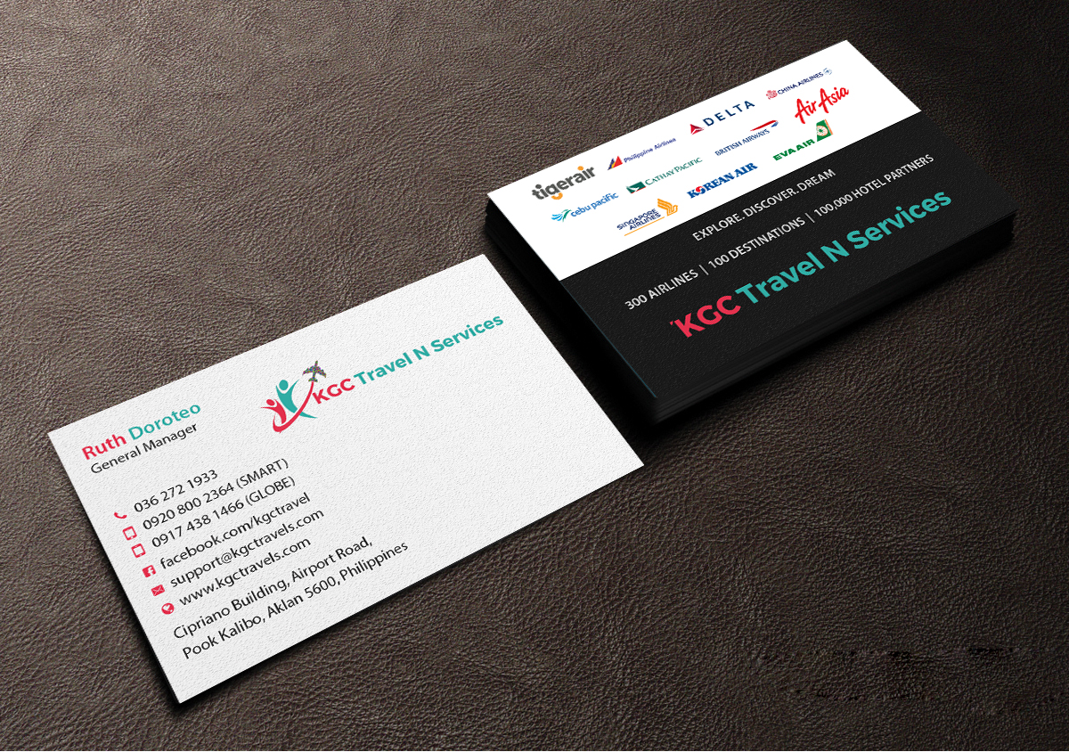 Business Card Design by Creations Box 2015 for KGC TRAVEL N SERVICES | Design #12354032