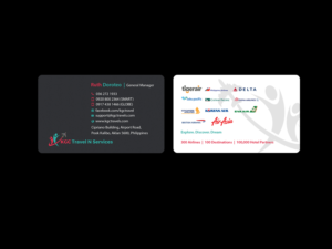 Business Card Design by Creations Box 2015 for KGC TRAVEL N SERVICES | Design: #12354037