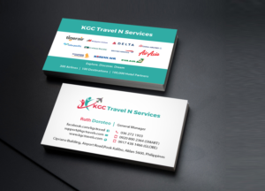 Business Card Design by Creations Box 2015 for KGC TRAVEL N SERVICES | Design: #12354039