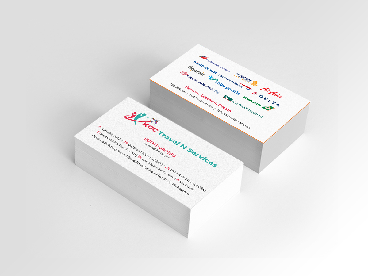 Design de Carte de Visite par Creations Box 2015 pour KGC TRAVEL N SERVICES | Design #12354979