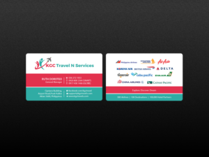 Business Card Design by Creations Box 2015 for KGC TRAVEL N SERVICES | Design: #12354980