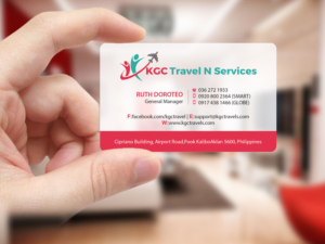 Business Card Design by Creations Box 2015 for KGC TRAVEL N SERVICES | Design: #12354983