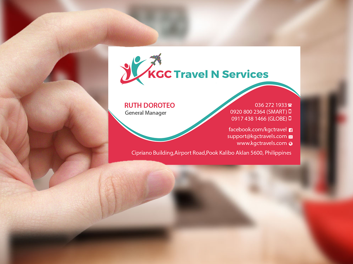 Business Card Design by Creations Box 2015 for KGC TRAVEL N SERVICES | Design #12354986