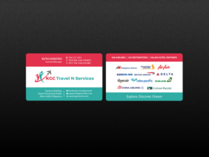 Business Card Design by Creations Box 2015 for KGC TRAVEL N SERVICES | Design: #12359583