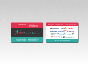 Business Card Design by Creations Box 2015 for KGC TRAVEL N SERVICES | Design: #12359584