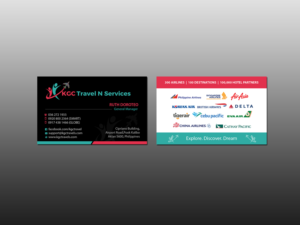 Business Card Design by Creations Box 2015 for KGC TRAVEL N SERVICES | Design: #12359585