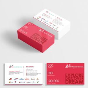 Business Card Design by Hsi Graphics for KGC TRAVEL N SERVICES | Design #12351214